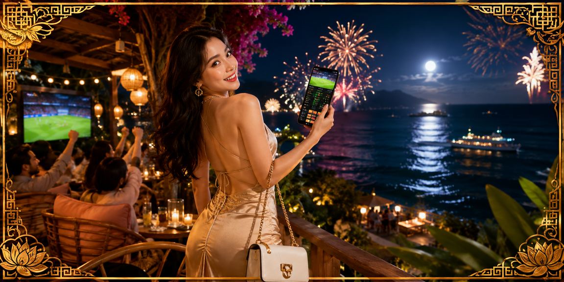 Người chơi ngồi tại quán cà phê Đà Lạt theo dõi kết quả Jackpot trên điện thoại